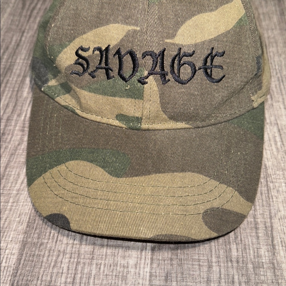 Camo Savage Embroidered Hat Adjustable Streetwear Baseball Cap Unisex - Picture 3 of 5